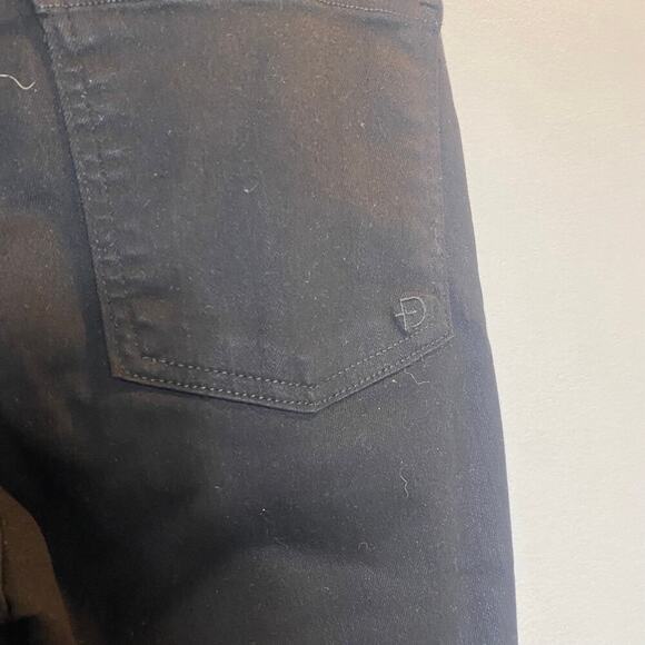 NWT Fidelity Denim Katie Jeans Mid-Rise Slim Flared Jett Black Dark Wash Size 26 - Picture 7 of 8